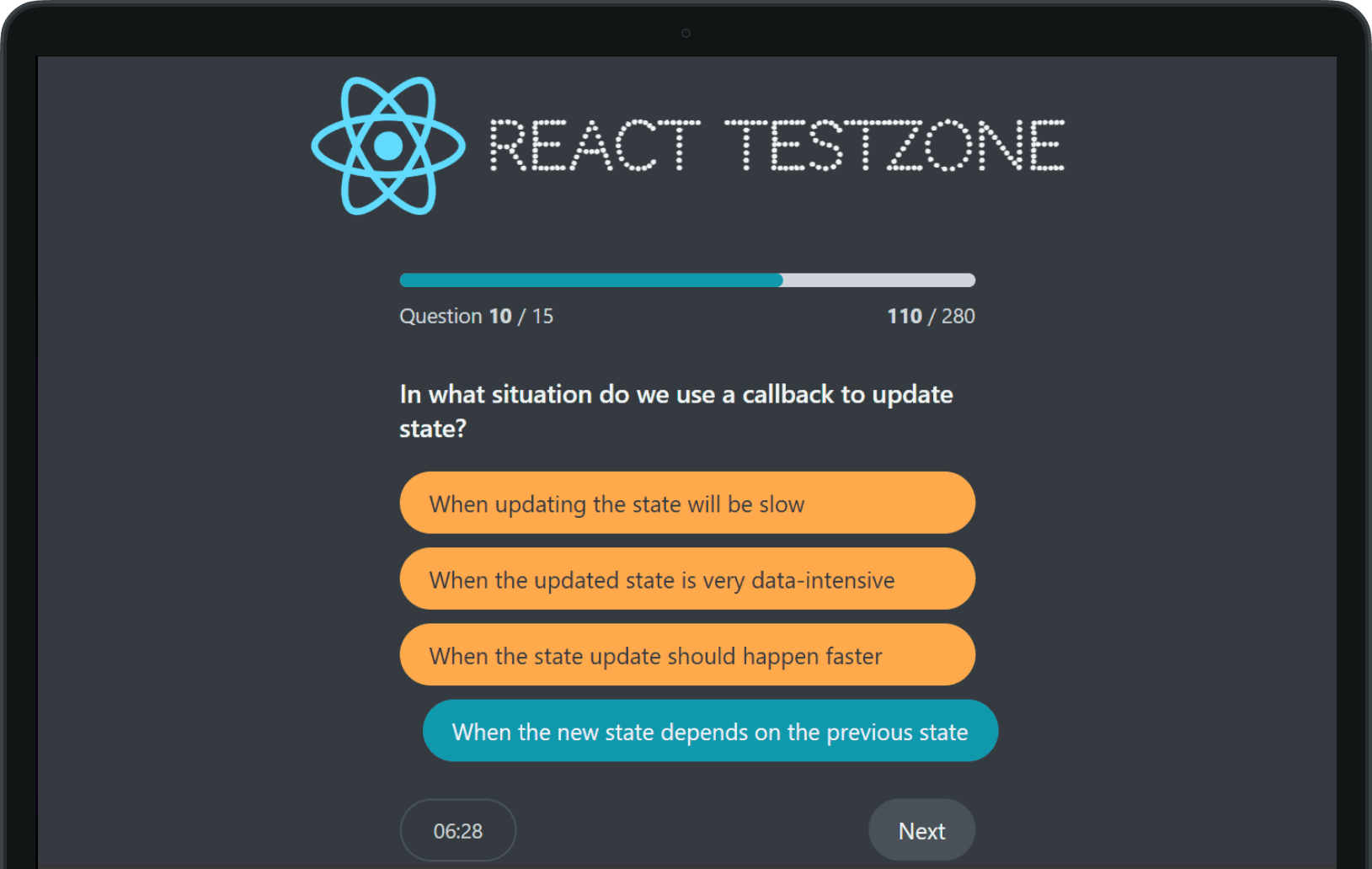 React TestZone